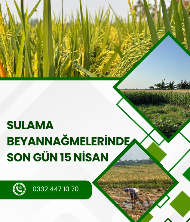 sulama beyannağmeleri